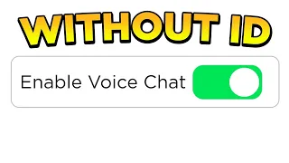 How To Get ROBLOX VOICE CHAT Without ID - Get ROBLOX VOICE CHAT Under 13 (2024)