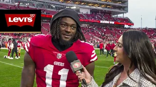 Brandon Aiyuk Reacts to First-Career 1,000 Yard Season | 49ers