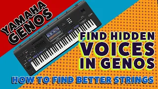 Yamaha Genos - Where to find better strings and other voices