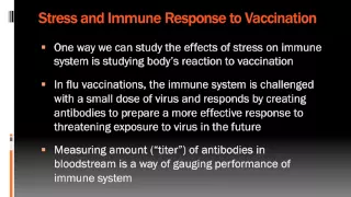 Lecture 5.2: Stress and the Immune System