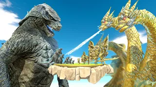 King of the Monster War - Growing Godzilla 2014 VS King Ghidorah, Size Comparison Godzilla | ARBS