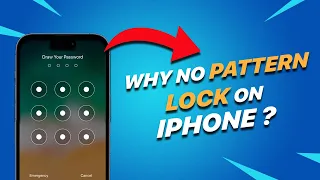 WHY DON'T IPHONES HAVE PATTERN SCREEN LOCK ???