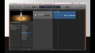 Aufnahmen von Audiospuren in Garageband für Anfänger