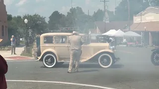 bonnie and clyde shootout re-enactment