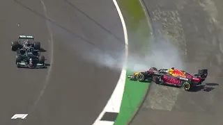 Max Verstappen crash Silverstone 2021 with Team radio