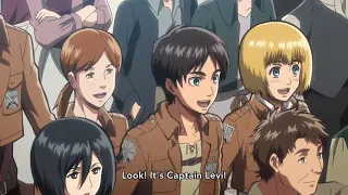 Levi Ackerman's first appearance in Attack on Titan (Season 1)