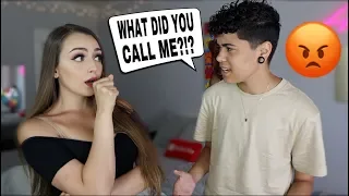 Calling My Boyfriend My Ex's Name Prank! *Bad Idea*