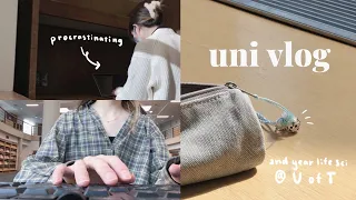 college days in my life: library, studying, productive procrastination | university of toronto vlog