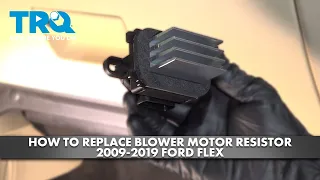 How to Replace Blower Motor Resistor 2009-2019 Ford Flex