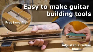 Guitar Making - homemade jigs & tools #2 - these will save you money!