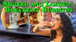 Smoked and Loaded Breakfast Burritos