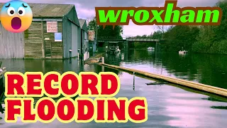 Record flooding wroxham Norfolk broads #floodingwroxham #waterdamagingproperties #norfolkrivers