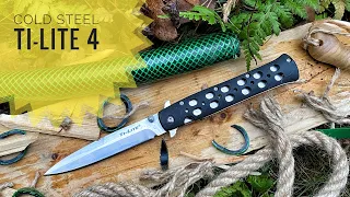 Нож Cold Steel Ti-Lite 4 тест / test