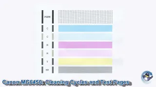 Canon Pixma MG6450: How to do Printhead Cleaning Cycles and Print a Nozzle Check Test Page