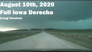 August 10th, 2020 Iowa Derecho --- Full Experience from Start to Finish — Fairfax/Atkins