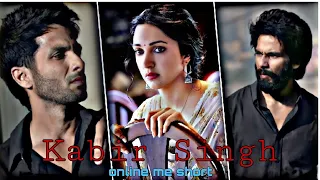 Kabir Singh * Pasoori / 🖤Sad Whatsapp Status /🥺 Ft - Shahid Kapoor & Kiara Advani / Sad 🥺🥀🥀😔#Shorts