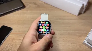 Реплика Apple Watch 8 ultra 49 mm в оригинальной упаковке и с оригинальным меню