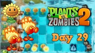 Plants vs Zombies 2 | Frostbite Caves Day 29 | Walkthrough