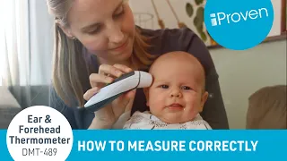 How to use a forehead thermometer - iProven DMT-489