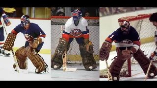 Glenn 'Chico' Resch - Goalie Mask - Hockey Hall of Fame - New York Islanders