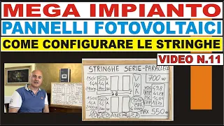 N.11 - MEGA IMPIANTO - STRINGHE PANNELLI FOTOVOLTAICI