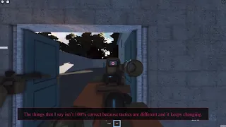 (Roblox Milsim) Watching a 2 men room clearing.