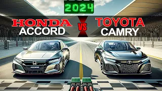 REFRESHED RIVALRY -- 2024 Honda Accord vs. 2024 Toyota Camry: Comparison