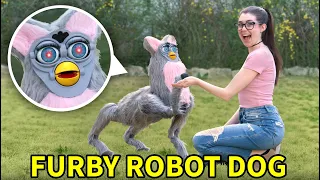 Making a Dog-Sized Furby Robot (and taking it on a walk)