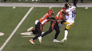 Vonn Bell HUGE HIT on JuJu Smith-Schuster