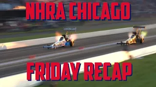 NHRA Friday behind the scenes w/ ​⁠@claymillican25 &   qualifying highlights from Chicago #racer