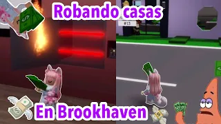 💸ROBANDO CASAS EN BROOKHAVEN PARTE 2🤣/Roblox