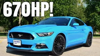 2017 Ford Mustang GT w/ Roush Supercharger Driving Review - 670HP