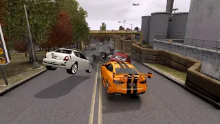 GTA 4 Crazy Lampadati GTR Crashes Ep 01