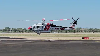 Brand New Cal Fire Sikorsky S-70i FireHawk 904 "McCLELLAN" amazing takeoff: Just for the video!!!!