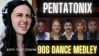 Singer Reacts to Pentatonix 90s Dance Medley - Pentatonix Reaction