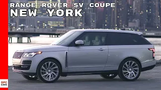 2019 Range Rover SV Coupe Driving In The Hamptons, New York