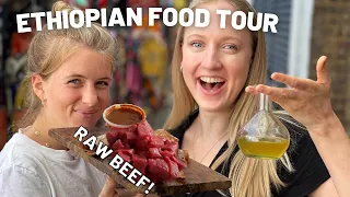 Ethiopian Food and Coffee Tour in London! Injera, Door Wat, Coffee Ceremony and more! 🇪🇹 🇬🇧