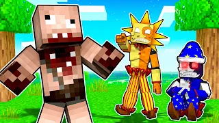 Sun and Moon Play AMNESIA in Minecraft