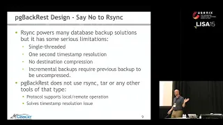 LISA15 - Efficiently Backing Up Terabytes of Data with PgBackRest