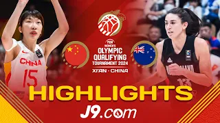 China delight home fans in Olympic qualifier triumph over NZ | J9 Highlights | FIBA Women's OQT 2024