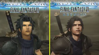 CRISIS CORE FINAL FANTASY VII – REUNION Remake vs Original PSP Early Graphics Comparison