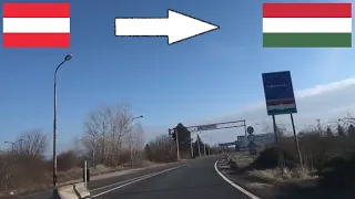 Austria - Hungary / Crossing The Border By Car