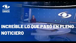 ¿Un fantasma en plena transmisión de Noticias Caracol? Así reaccionaron presentadoras