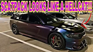 ONE INSANE SRT DODGE CHARGER WITH FLIP FLOP WRAP!!!