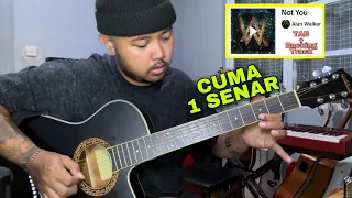 Tutorial Gitar Melodi (Not You - Alan Walker) Cuma Pake 1 Senar! TAB + Backing Track