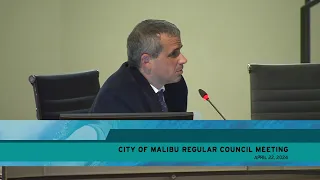 City Council Regular Meeting April 22, 2024