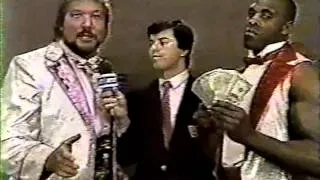 Ted Dibiase Interviewed as WWF Champion - Boston Garden - February 6 1988
