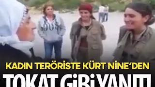 Kürt Nine'den PKK'lı Kıza Tokat Gibi Yanıt!