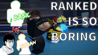 Playing With BASIC Style On RANKED Mode.. | Untitled Boxing Game