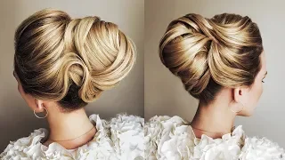 New Year 2019 Hairstyles tutorial  Stunning low bun | Textured bun